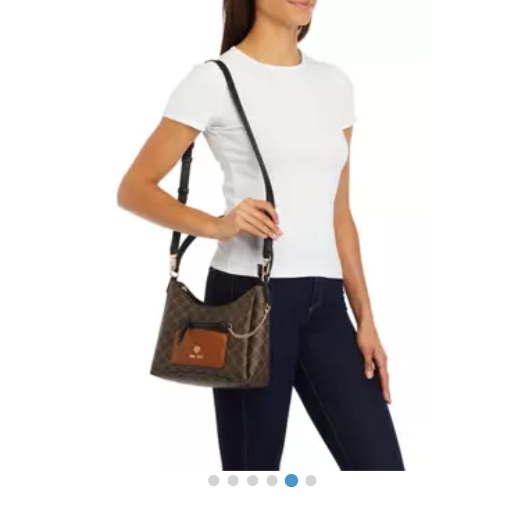 NWT Nine West Maverick Brown and Black purse